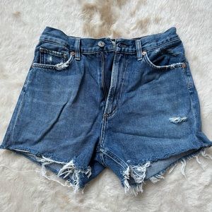 Citizens of Humanity dark wash denim shorts